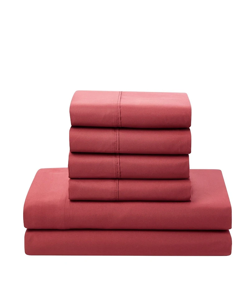 Sweet Home Collection Down Alternative Microfiber 7-Piece Comforter Set, Twin/Twin Xl