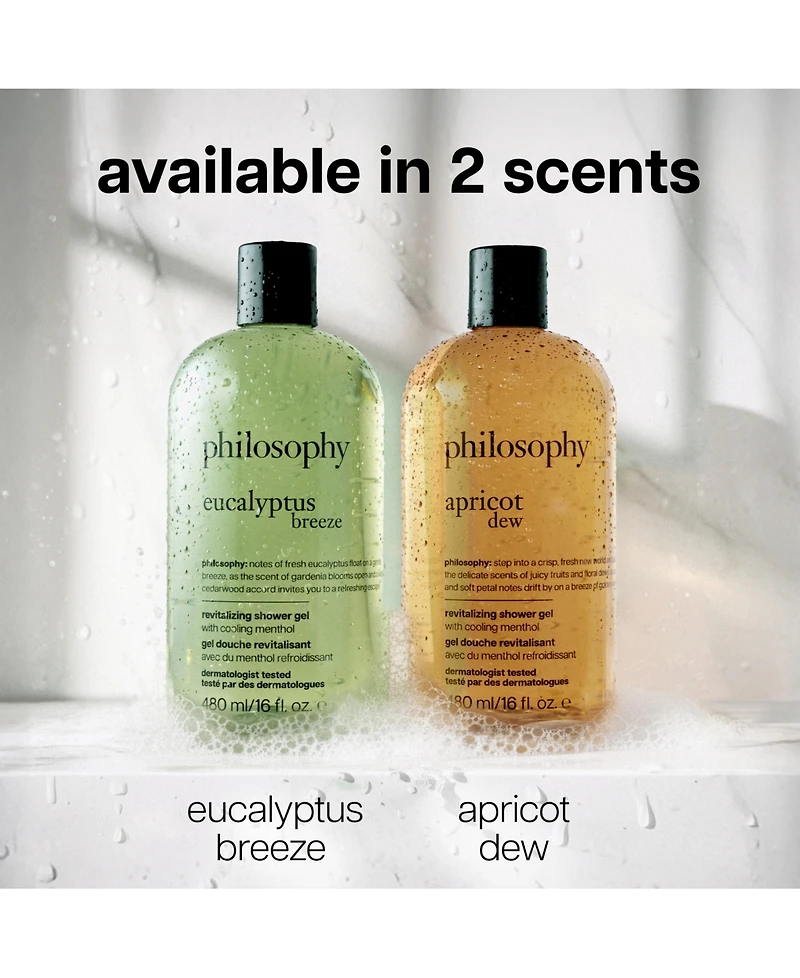 philosophy Revitalizing Eucalyptus Breeze Shower Gel, 16 oz.