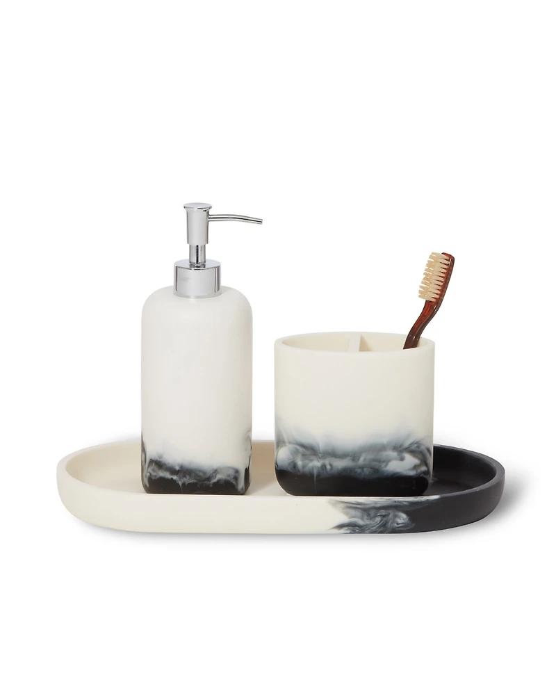 Roselli Trading Company Ombre -Piece Bath Accessory Set