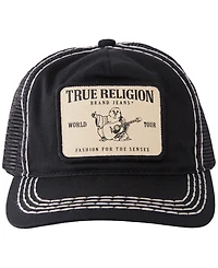 True Religion Men's Concert Patch Big T Trucker Hat