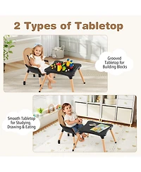 Sugift 6 in 1 High Chair for Babies and Toddlers Ages 6-36 Months-Coffee
