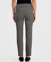 Jm Collection Petite Chain Rivet Pull-On Straight Pants, Macy's Exclusive