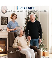 homfan Power Lift Recliner Chair for Living Room - Electric Stand Assist Seniors and Adults