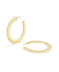 Steve Madden Gold Boho Snake Chain Hoop Earrings