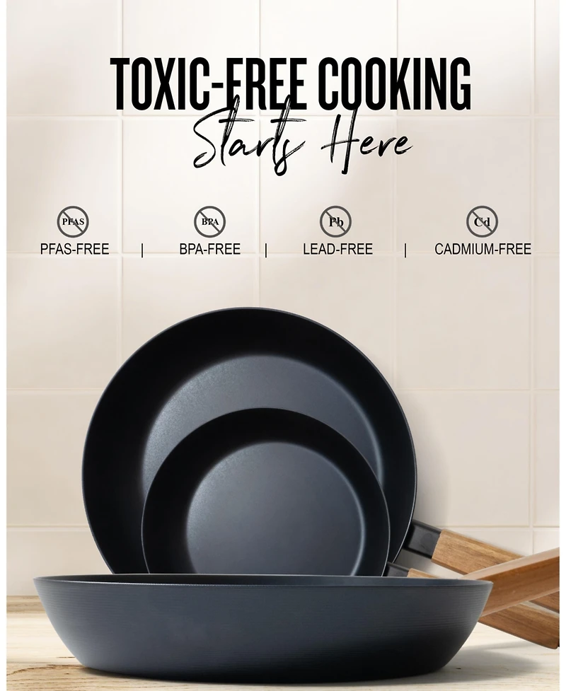 Alva Forest 8” & 11” Carbon Steel Frying Pan Set