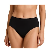 Lands' End Women's Mid Rise Bikini Brief Soft Fit Seamless 3 Pack Panties