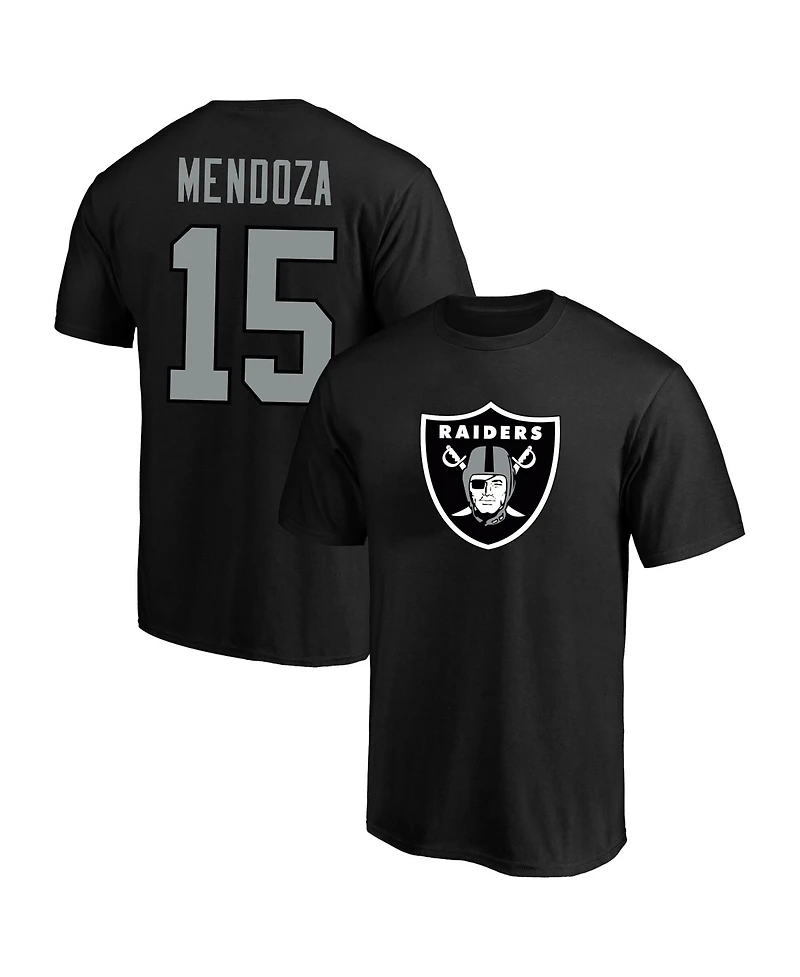 Fanatics Men's Fernando Mendoza Black Las Vegas Raiders Big & Tall Player Name Number T-Shirt