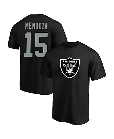 Fanatics Men's Fernando Mendoza Black Las Vegas Raiders Big & Tall Player Name Number T-Shirt