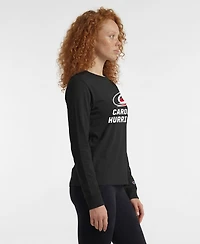 Champion Women's Black Carolina Hurricanes Wordmark Lockup Long Sleeve T-Shirt