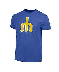Champion Men's Royal Seattle Mariners Cooperstown Logo Tri-Blend T-Shirt