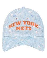 New Era Women's Light Blue New York Mets Daisy All Over 9TWENTY Adjustable Hat