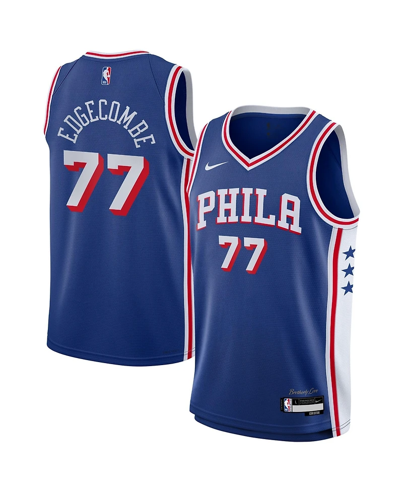 Nike Big Boys and Girls Vj Edgecombe Royal Philadelphia 76ers Swingman Jersey