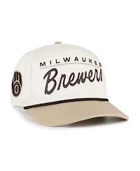 '47 Brand Men's Natural/Tan Milwaukee Brewers Neutral Terrain Hitch Rope Adjustable Hat