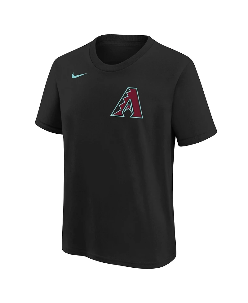 Nike Big Boys and Girls Ketel Marte Black Arizona Diamondbacks Name & Number T-Shirt