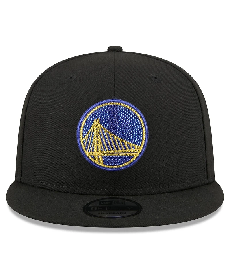 New Era Men's Black Golden State Warriors 2026 Nba Draft Crystal 9FIFTY Snapback Hat