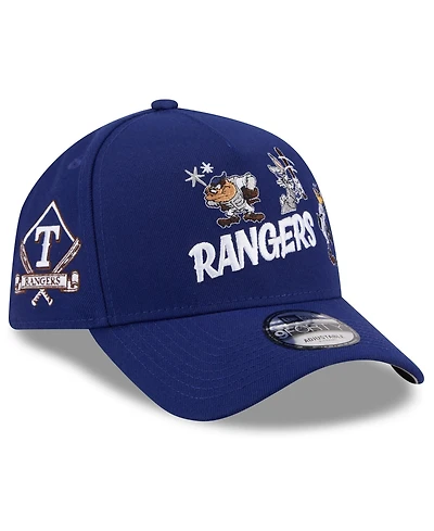 New Era Big Boys and Girls Royal Texas Rangers Looney Tunes A-Frame 9FORTY Adjustable Hat
