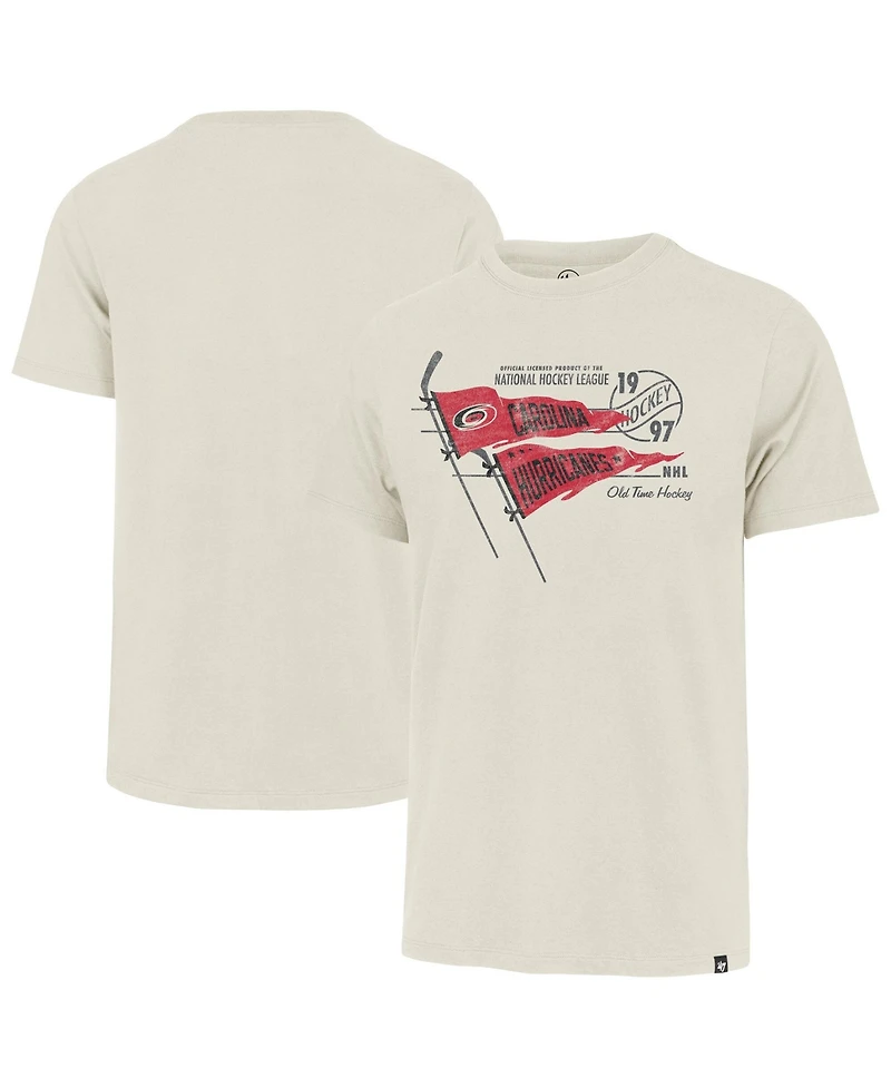 '47 Brand Men's Cream Carolina Hurricanes Journeyman Franklin T-Shirt