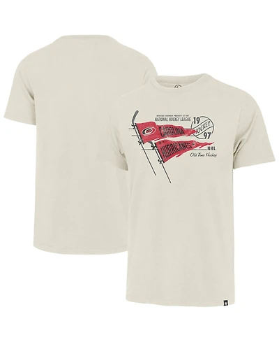 '47 Brand Men's Cream Carolina Hurricanes Journeyman Franklin T-Shirt