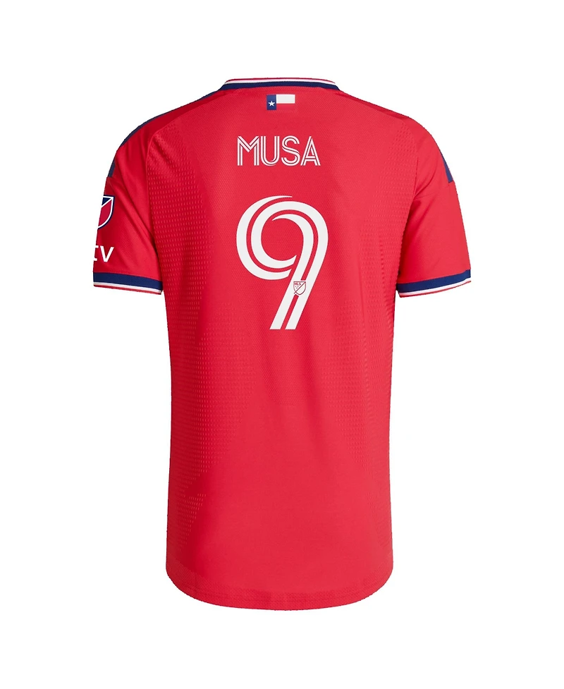 Adidas Men's Petar Musa Red Fc Dallas 2026 Dna Kit On-Field Authentic Patch Jersey