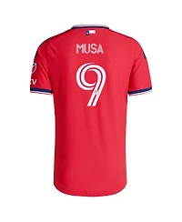 Adidas Men's Petar Musa Red Fc Dallas 2026 Dna Kit On-Field Authentic Patch Jersey