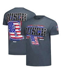 Classic Ink Men's Heather Gray Kyle Busch 3-Spot Lifestyle T-Shirt