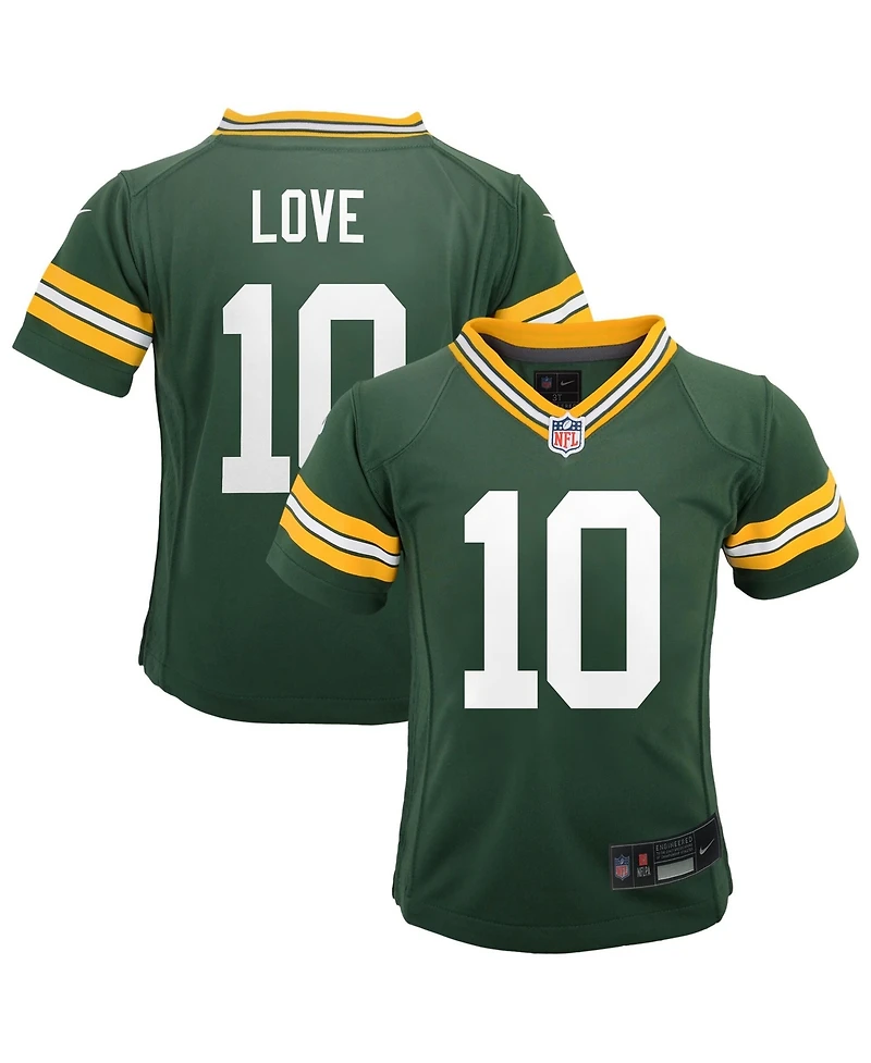 Nike Baby Boys and Girls Jordan Love Green Bay Packers Game Jersey