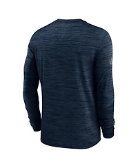 Nike Men's Navy Dallas Cowboys Sideline Offensive Transition Velocity Dri-fit Long Sleeve T-Shirt