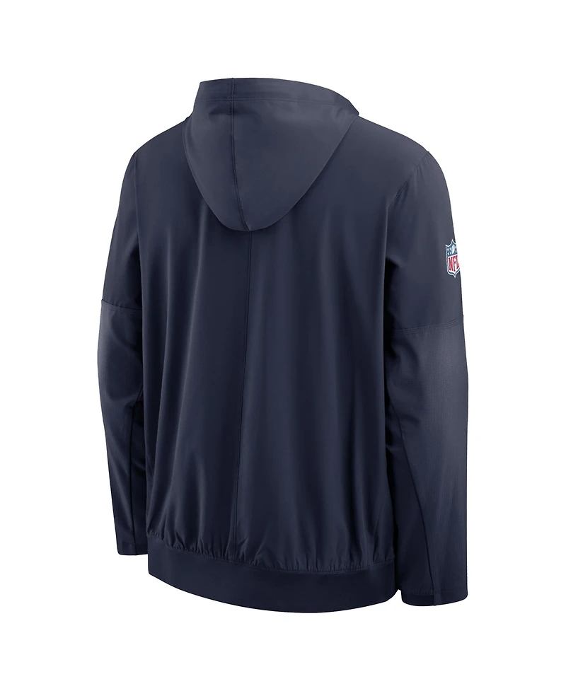 Nike Men's Navy New York Giants Alt Anorak Half-Zip Hooded Jacket