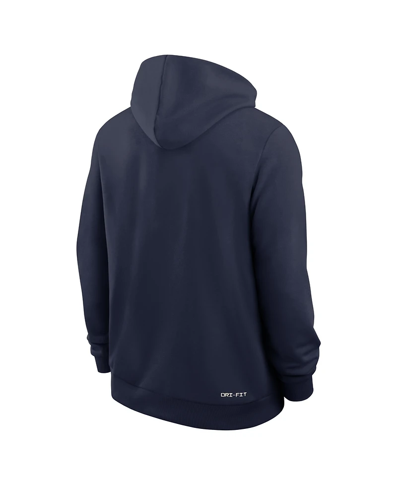 Nike Men's Navy Arizona Wildcats 2026 Sideline Standard Issue Dri-fit Full-Zip Hoodie