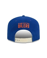 New Era Men's Royal Edmonton Oilers Throwback Stanley Cup Champions Side Patch 19TWENTY Adjustable Hat