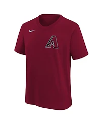 Nike Big Boys and Girls Corbin Carroll Red Arizona Diamondbacks Name & Number T-Shirt