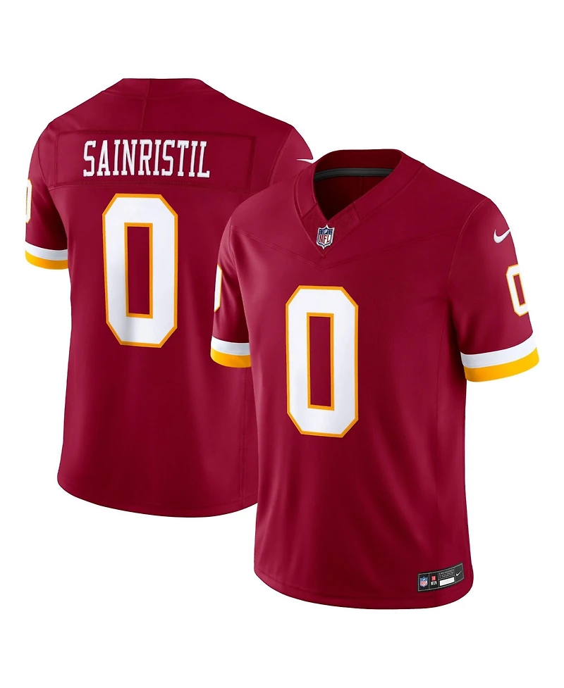 Nike Men's Mike Sainristil Burgundy Washington Commanders Team Vapor F.u.s.e. Stitched Limited Jersey