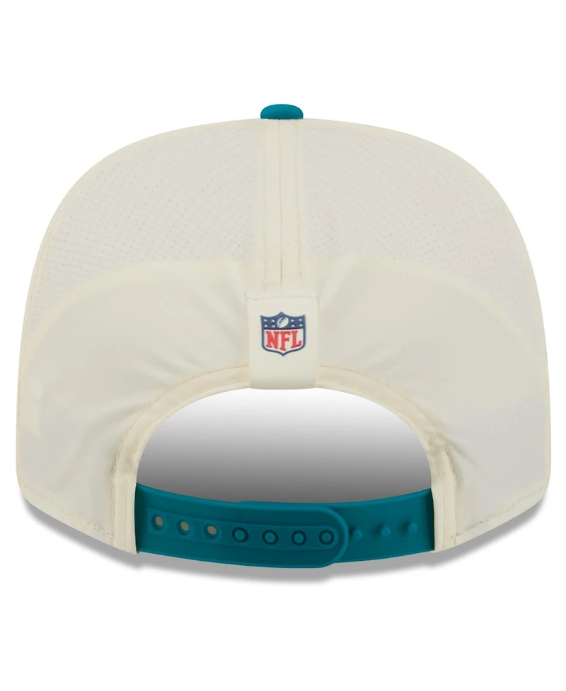 New Era Men's Cream/Teal Jacksonville Jaguars 2026 Nfl Training Camp 9SEVENTY Adjustable Hat