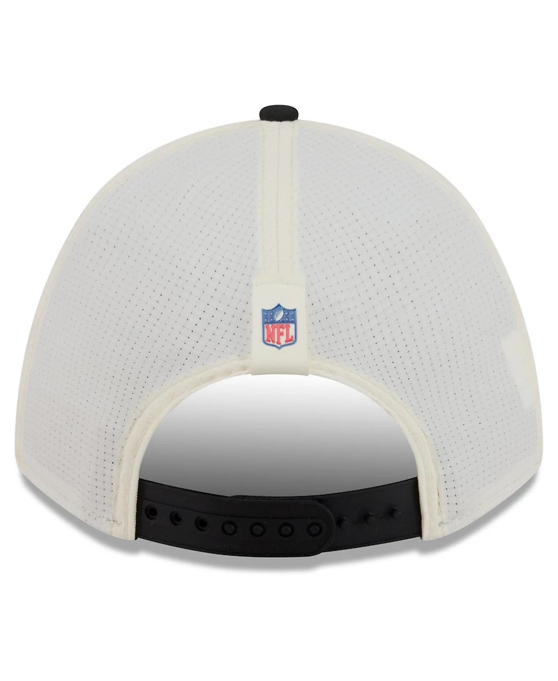 New Era Men's Cream/Black Pittsburgh Steelers 2026 Nfl Training Camp 9FORTY Adjustable Hat