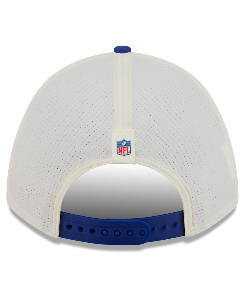New Era Men's Cream/Royal New York Giants 2026 Nfl Training Camp 9FORTY Adjustable Hat