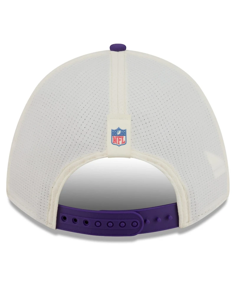 New Era Men's Cream/Purple Minnesota Vikings 2026 Nfl Training Camp 9FORTY Adjustable Hat