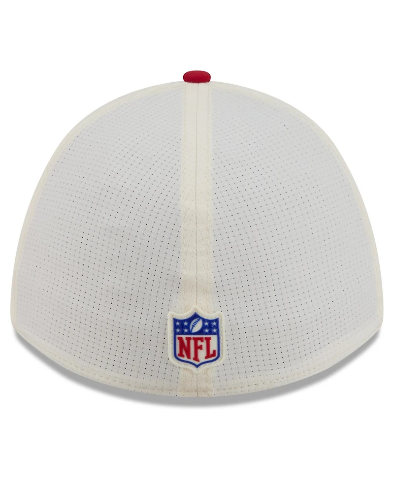 New Era Men's Cream/Scarlet San Francisco 49ers 2026 Nfl Training Camp 39THIRTY Flex Hat