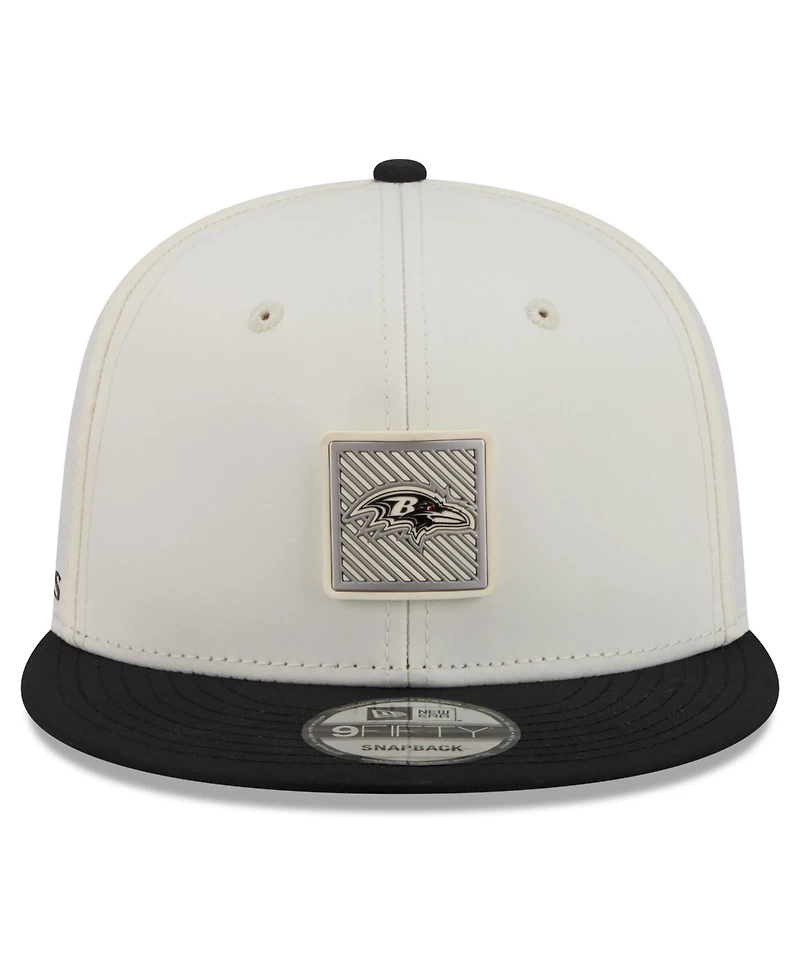 New Era Men's Cream/Black Baltimore Ravens 2026 Nfl Training Camp 9FIFTY Snapback Hat