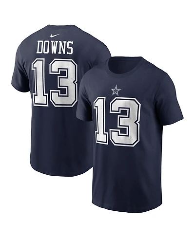 Nike Men's Caleb Downs Navy Dallas Cowboys Name & Number T-Shirt