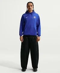 Nike Men's Blue Chelsea Club Crest Fleece Hoodie