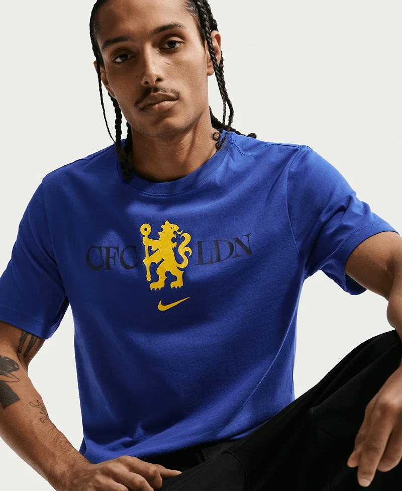 Nike Men's Blue Chelsea Crest T-Shirt