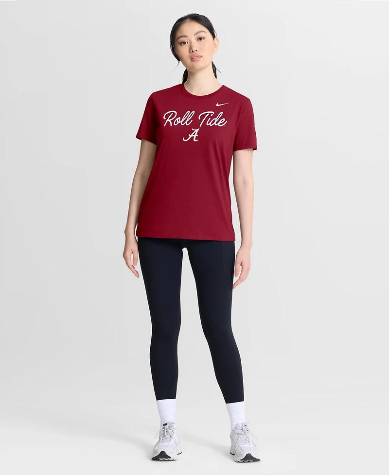 Nike Women's Crimson Alabama Tide Script Mantra Logo T-Shirt
