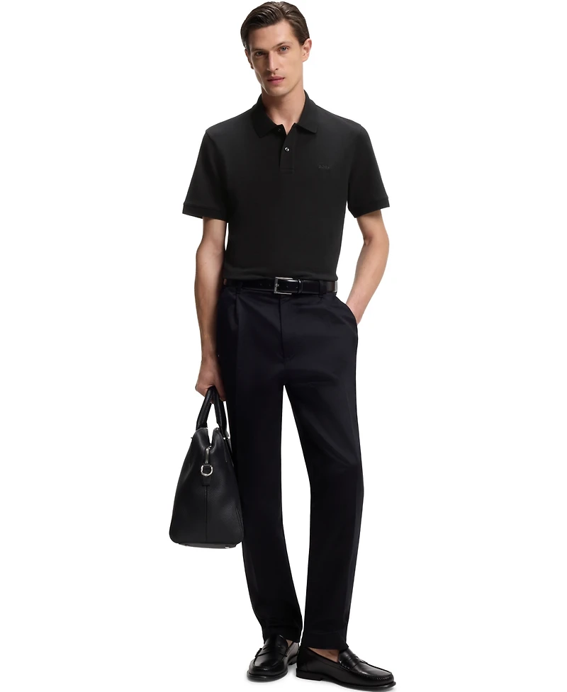 Boss by Hugo Men's Cotton Pique Embroidered Logo Pallas Polo Shirt