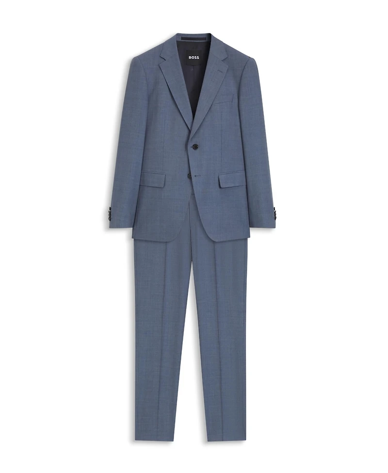 Boss by Hugo Men's Patterned Stretch Wool Two-Piece Slim-Fit Suit