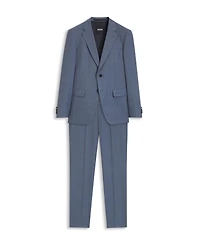 Boss by Hugo Men's Patterned Stretch Wool Two-Piece Slim-Fit Suit