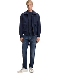 Boss by Hugo Men's Stretch Cotton Contrast Stitching Tapered-Fit Jeans