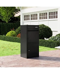 Gouun Galvanized Steel Package Delivery Box with Anti-Theft Lock
