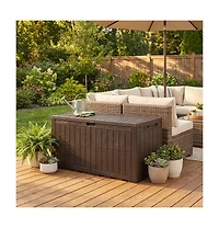 Gouun 120 Gallon Outdoor Deck Box with Hydraulic Lift Lid
