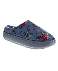 Disney Women's Stitch and Angel Slippers Cozy Fun House Shoes