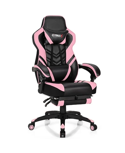Gouun Adjustable Gaming Chair with Retractable Footrest and Headrest